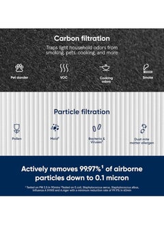 Blueair Particle + Carbon Filter | Replacement Filter for Blue 3210/411/Joy S models, Removes 99.97% of Airborne Particles, Odor, Smoke, Easy Replacement, 6-12 months of use - White - 1pc  - Image 2