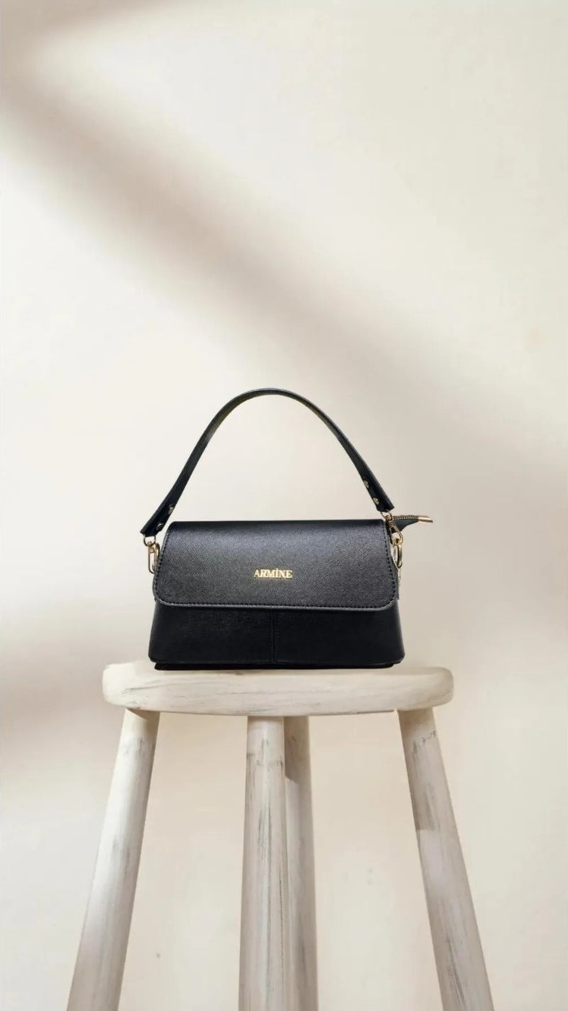 Armine Women's Hand and Shoulder Bag Black 347 