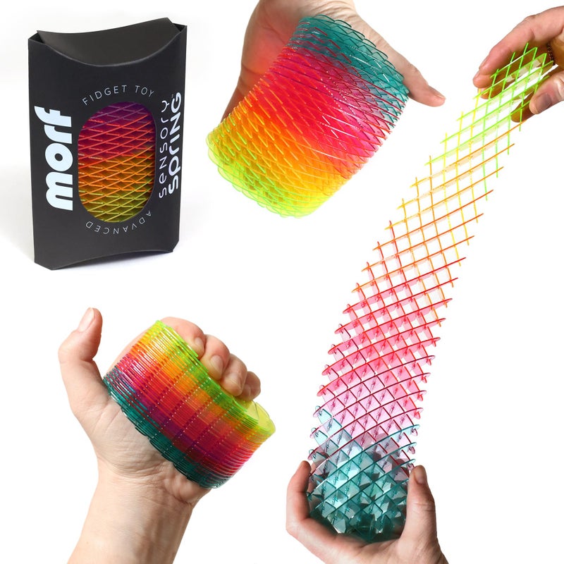 Morf Fidget Sensory Spring Berry â€“ 3D Slug Spring Toy for Kids, Teens, and Adults - Stretchy, Quiet, Stress and Anxiety Relief, Focus - for Play, School, Work Gifts, Great for Classroom, Office - Image 1
