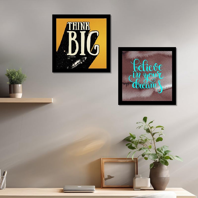 DEKORSTATION Motivational Quotes Digital Printed Frame Wall ArtInspirational Home Decor for Living Room OfficeSuitable for Birthday GiftAesthetic Frames for Wall DcorAesthetic Wall Frames