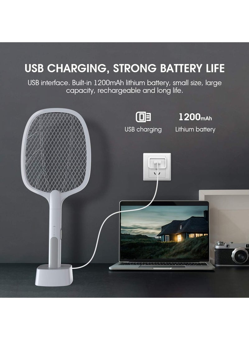 general Bug Zapper Racket 2 in 1 Rechargeable Electric Fly Swatter Mosquito Swatter for Indoor and Outdoor - Image 5