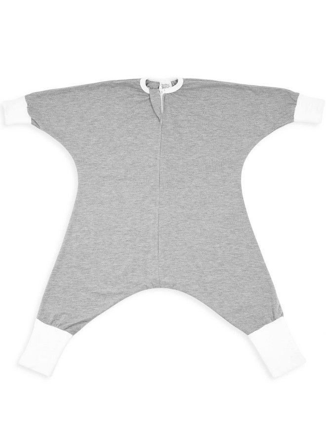 SleepingBaby Flying Squirrel Wearable Cotton Blanket With Noslip Cuffs For Toddlers Comfortable Sleepwear Heather Grey 1224 Months - Image 1