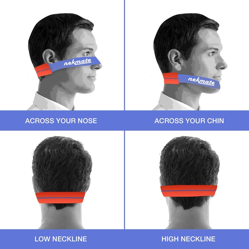 NEKMATE The Original Neckline Shaving Template | Hair Cutting Guide for Self Haircut | DIY Self Haircutting System | Hands-Free Cut, Trim & Shave for Line Ups | Durable High-Grade Silicone Stencil - Image 5