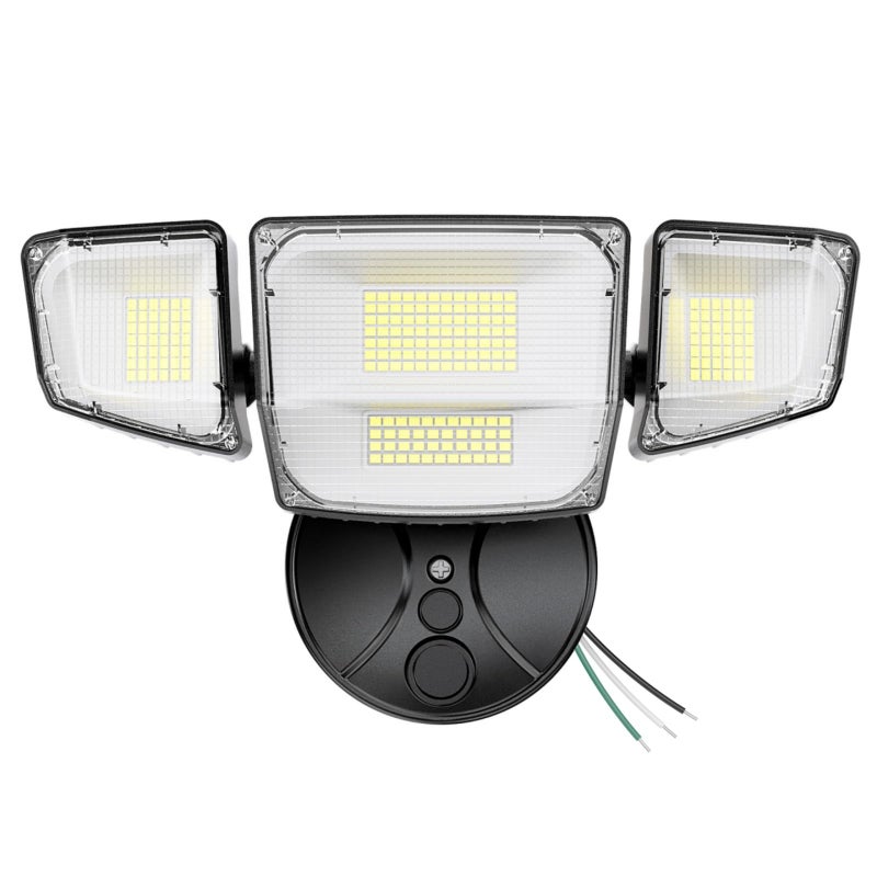 Onforu 90W Flood Lights Outdoor, 10000LM Ultra Bright 4-Head LED Security Light with Switch Control, IP66 Waterproof 6500K Exterior Lights for Yard Garage Patio - Image 1