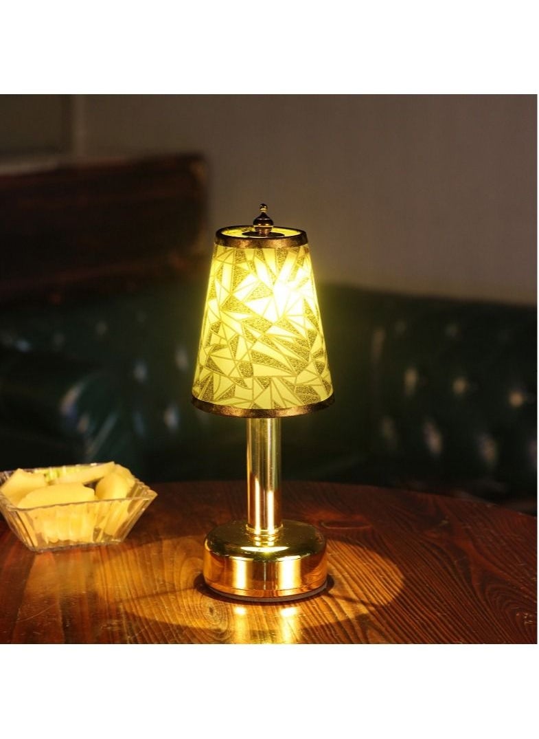 Y&D LED rechargeable restaurant cafe table lamp touch dimming 3 levels of brightness  - Image 3
