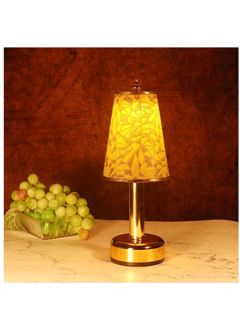 Y&D LED rechargeable restaurant cafe table lamp touch dimming 3 levels of brightness  - Image 1