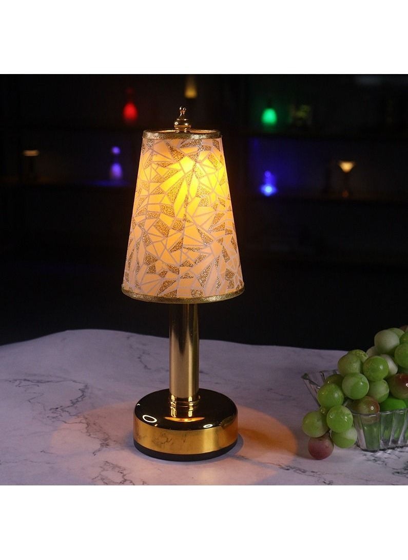Y&D LED rechargeable restaurant cafe table lamp touch dimming 3 levels of brightness  - Image 2