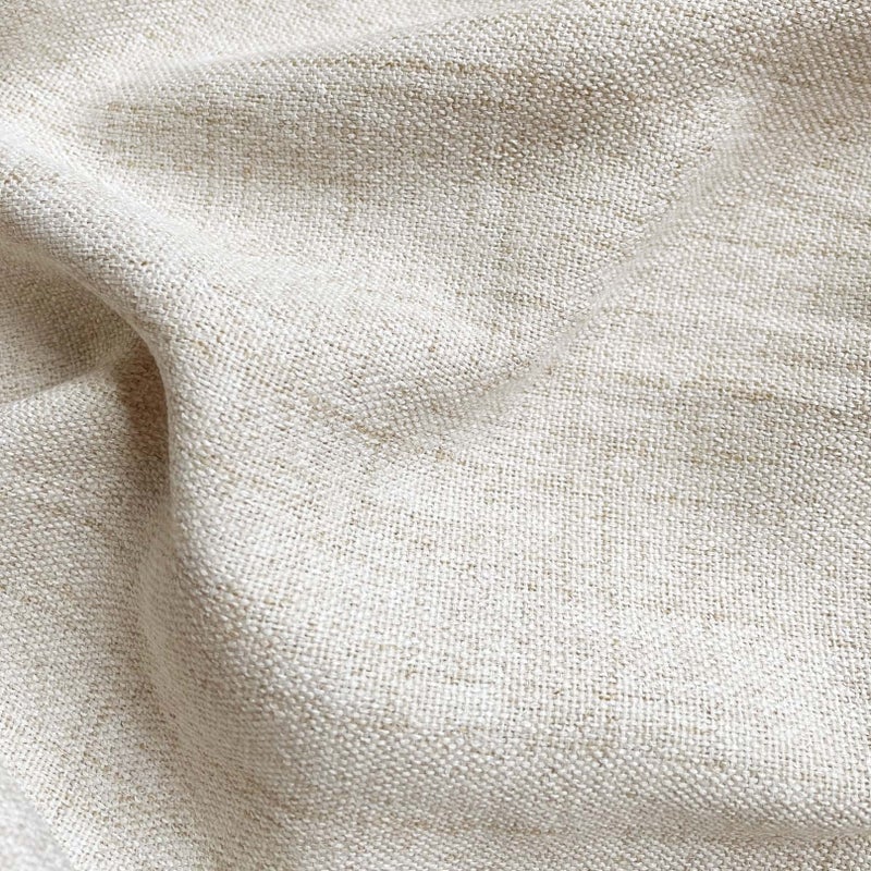 Oindec Faux Linen Valance for Windows Kitchen Living Room Valances Rod Pocket Farmhouse Country Rustic Bathroom Small Window Treatment (54x15 inch, Natural) - Image 4