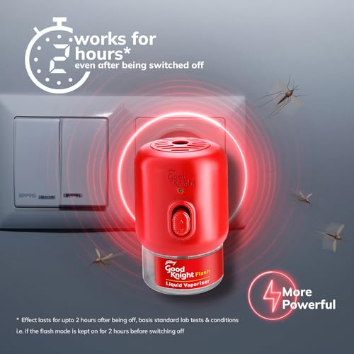 Good Knight Flash Liquid Vaporiser | Pack Of 4 (45ml Each) | Lavender Fragrance | 2x Faster Than Before | Mosquito Repellent Refill | India s Most Powerful Liquid Vaporizer - Image 4