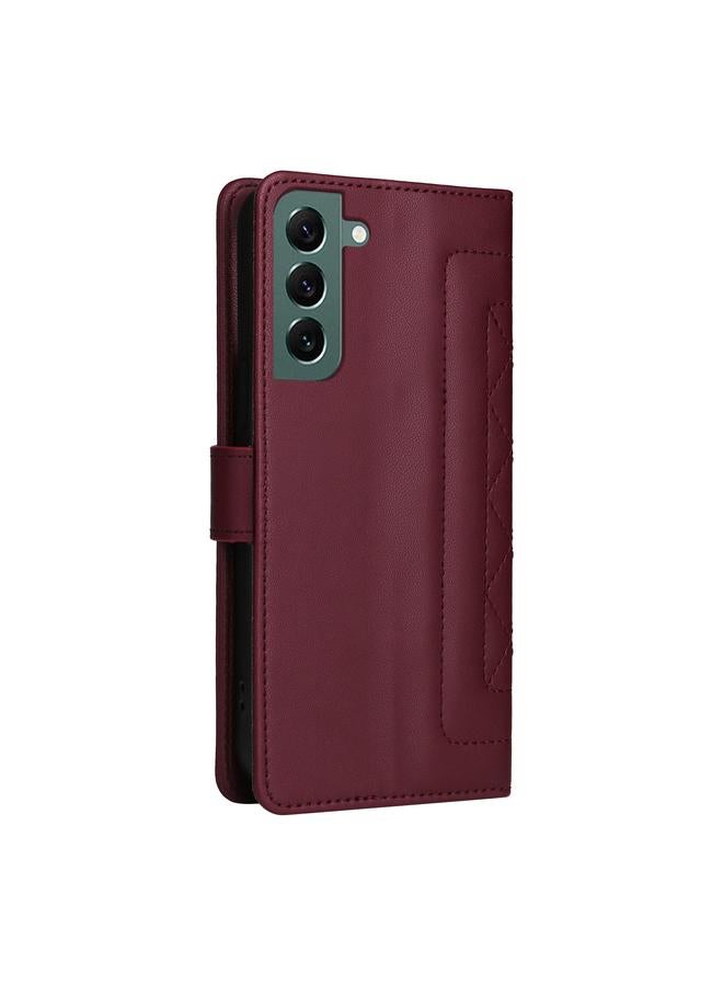 S-TOP Case For Samsung Galaxy S22+ 5G Diamond Lattice Leather Flip Phone Case - Image 3