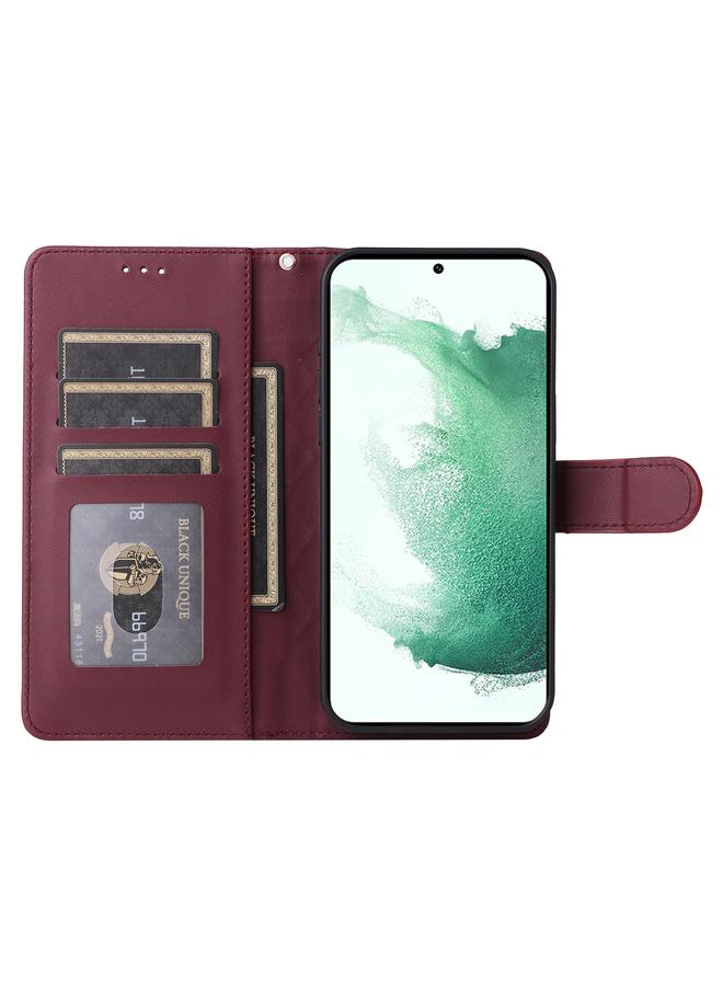 S-TOP Case For Samsung Galaxy S22+ 5G Diamond Lattice Leather Flip Phone Case - Image 4