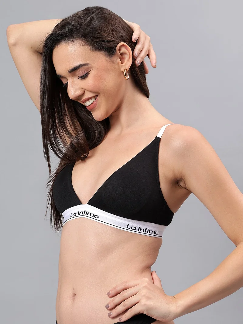 La Intimo Adjustable Straps Semi-Padded Bralette