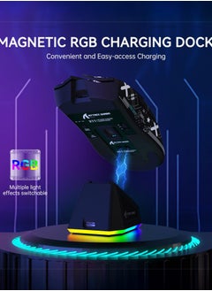 Attack Shark X11 Tri-mode Bluetooth Wireless Gaming Mouse with with Magnetic Charging Dock, Lightweight Anti Slip Mouse, PixArt PAW3311 Sensor, 22K DPI, BT/2.4Ghz/Wired, for PC/MAC  - Image 5