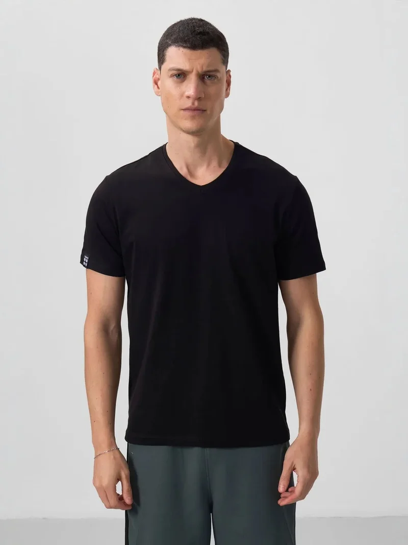 تومي لايف TOMMY Men's Cotton Elastane V-Neck T-Shirt