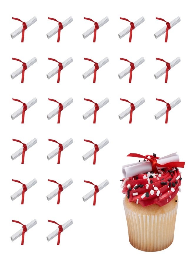 ديكوباك زينة كب كيك التخرج من ديكوباك | عبوة من ٢٤ قطعة | زينة كب كيك ورقية لحفلات التخرج والاحتفالات، آمنة للطعام - عبوة من ٢٤ قطعة - Image 1