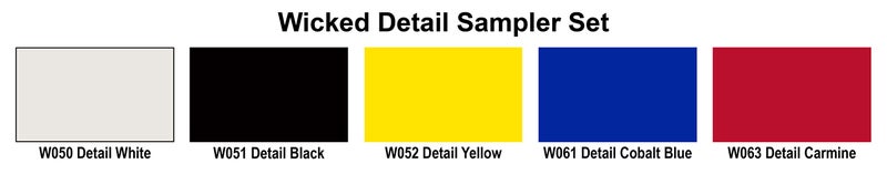 Wicked Colors W110-00 2-Ounce Wicked Detail Sampler Set Airbrush - Image 2