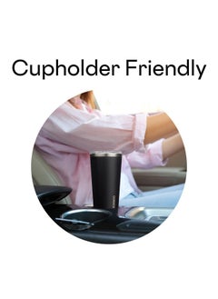 CORKCICLE Classic Triple Insulated Coffee Mug With Lid, Matte Black, 16 Oz - Stainless Steel Travel Tumbler Keeps Beverages Cold 9+Hrs, Hot 3Hrs - Cupholder Friendly Travel Coffee Tumbler  - Image 5