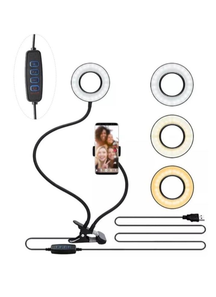 ELTRAZONE - Professional Live stream Selfie Ring Light with mobile Phone Holder Stand for Live StreamMakeup , - Image 1