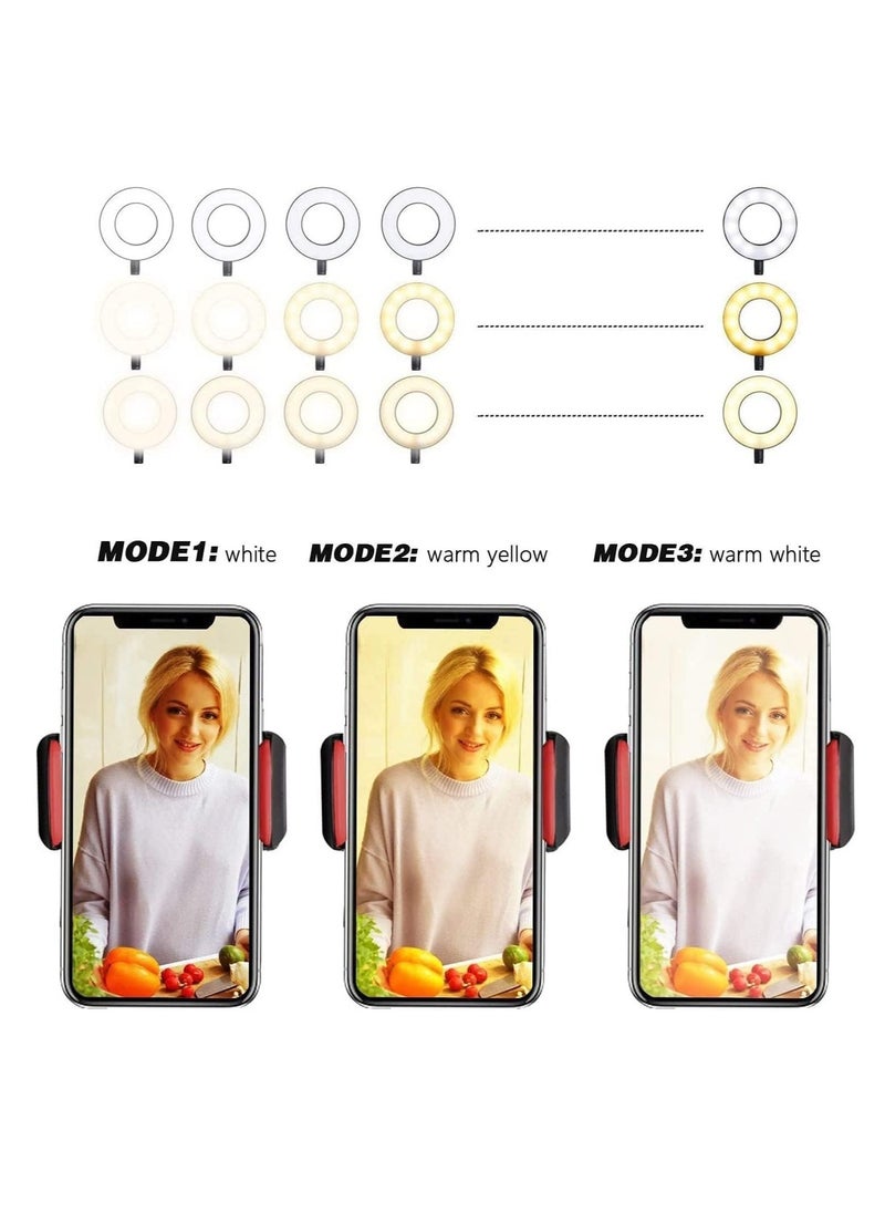 ELTRAZONE - Professional Live stream Selfie Ring Light with mobile Phone Holder Stand for Live StreamMakeup , - Image 1