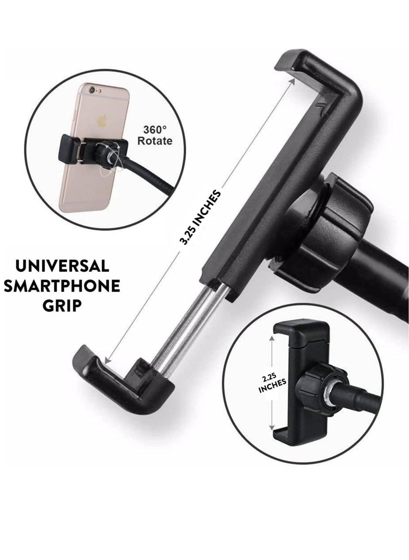ELTRAZONE - Professional Live stream Selfie Ring Light with mobile Phone Holder Stand for Live StreamMakeup , - Image 1