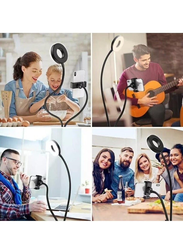 ELTRAZONE - Professional Live stream Selfie Ring Light with mobile Phone Holder Stand for Live StreamMakeup , - Image 1