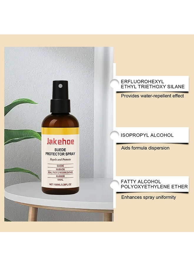 Jakehoe بخاخ واقٍ للسويد، مقاوم للماء والبقع، حماية طويلة الأمد للأحذية، والسترات، والحقائب، والقبعات 100 مل - Image 2