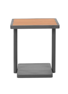 Homez Outdoor Patio Set of 7 Pieces Made of HighQuality Aluminum WhiteBrown  - Image 5