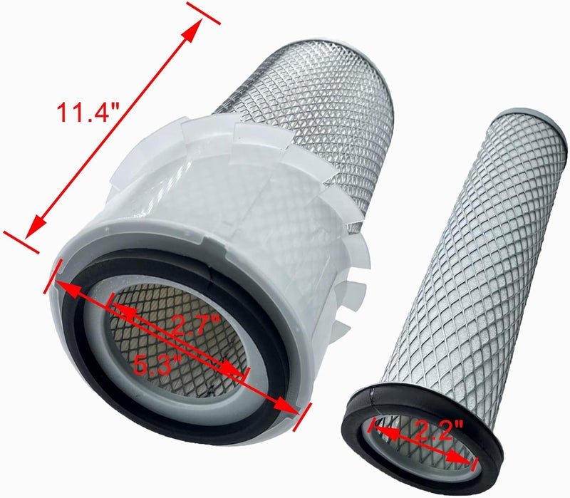 LeleoCar 6598492 6598362 Air Filter Kit for Bobcat Loaders and Excavators - Image 3