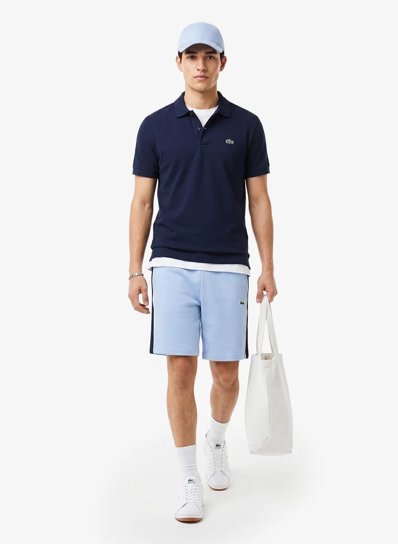 Lacoste  Regular Fit Colorblock Fleece Shorts for Men | Best Price UAE