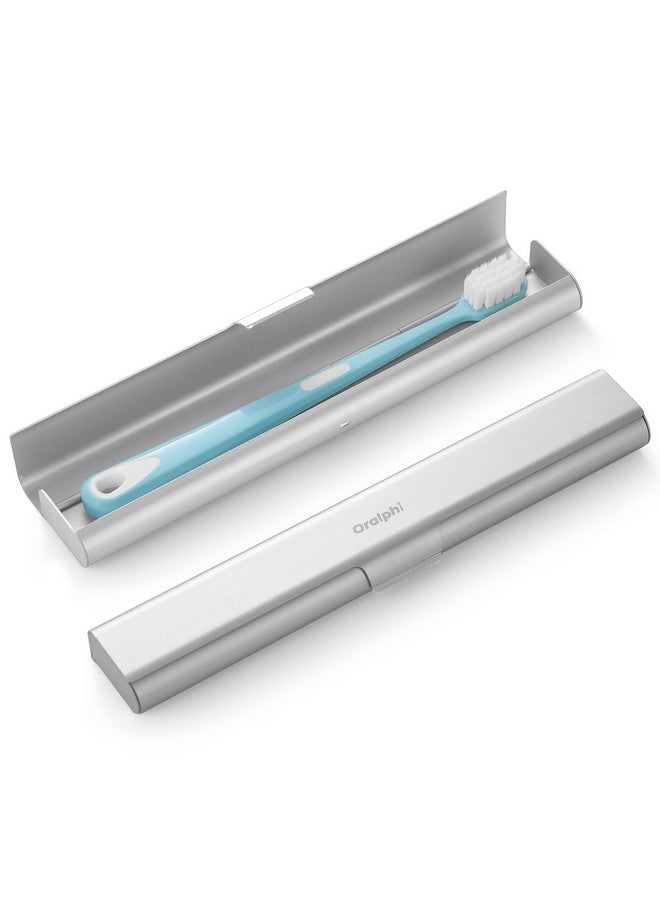 Oralphi Aluminum Toothbrush Travel Case, Portable Travel Toothbrush Holder, Durable Manual Toothbrush Box Container for Traveling, Bathroom, Camping, Business Trip - Image 1