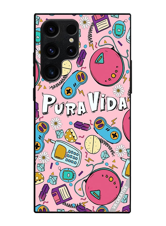 VR CREATIVE Protective Case Cover For Samsung Galaxy S25 Ultra Pop Art Design Multicolour