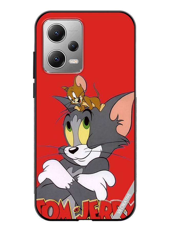 VR CREATIVE Protective Case Cover For Xiaomi Redmi Note 12 Tom And Jerry Design Multicolour - Image 1