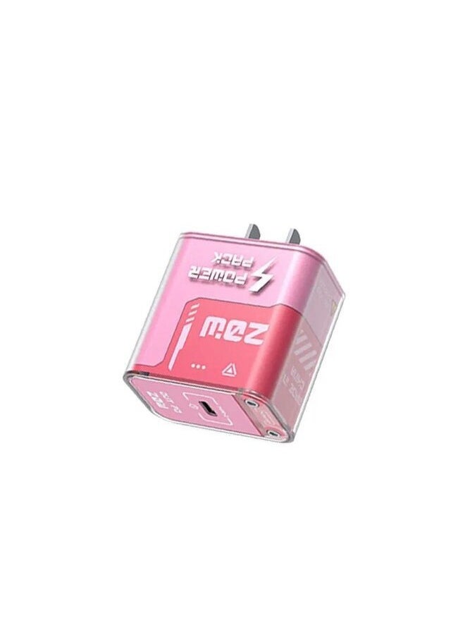 وبو رأس شحن شفاف، قابس شحن سريع PD20W، صغير ومحمول  - Image 1