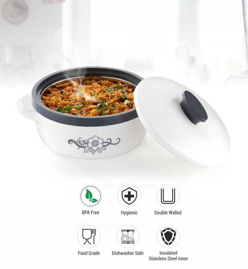 NARIYA ISI CERTIFIED NEW CASSEROLE SET COMES WITH 3 DIFFERENT CAPACITY FOR EVERYDAY USE AT HOME FOR DELISIOUS FOOD | BPA Free | Food Grade | Easy to Carry | Easy to Store | Chapati | Roti | Curd Maker - Image 4