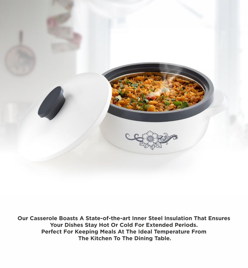 NARIYA ISI CERTIFIED NEW CASSEROLE SET COMES WITH 3 DIFFERENT CAPACITY FOR EVERYDAY USE AT HOME FOR DELISIOUS FOOD | BPA Free | Food Grade | Easy to Carry | Easy to Store | Chapati | Roti | Curd Maker - Image 3