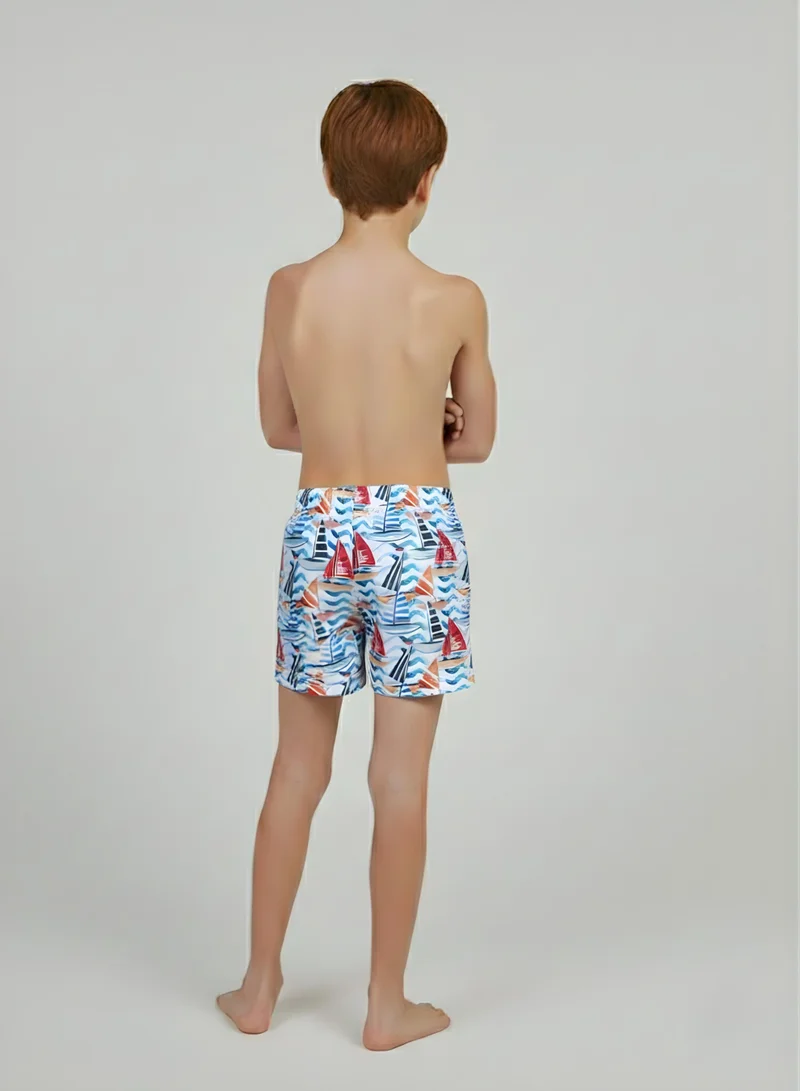 جاست نيتشر شورت سباحة عالم اليخوت للأولاد