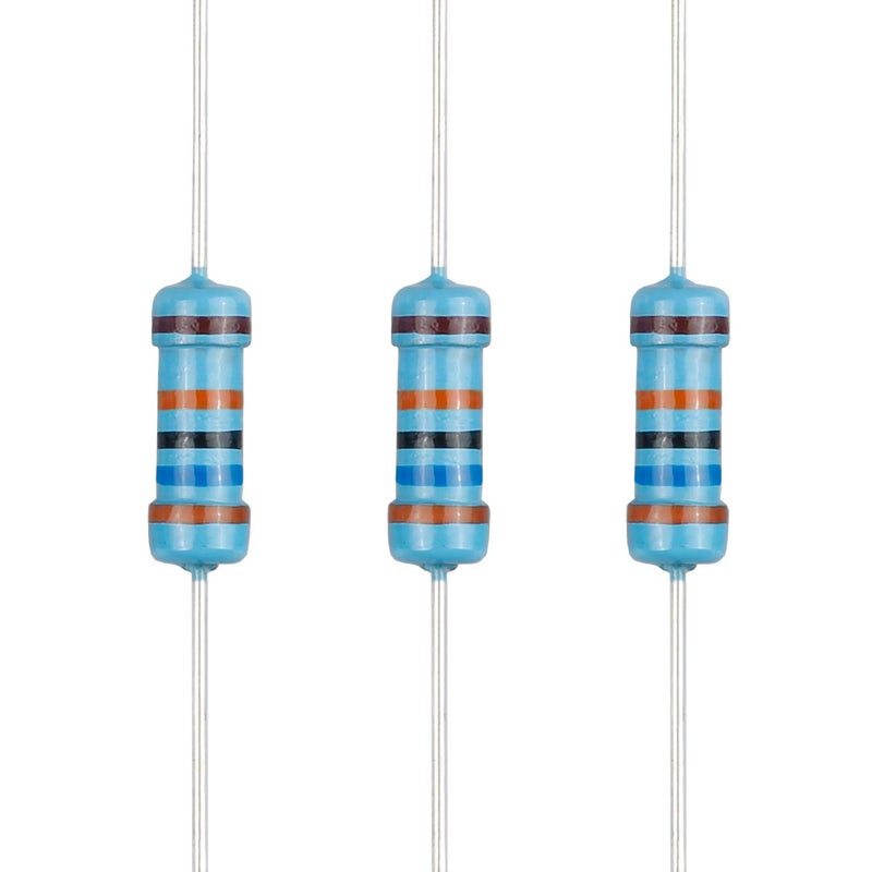 EDGELEC Store 100 قطعة مقاومة 360 ك ohm 1/2 واط (0.5 واط) ±1% تحمل مقاومة معدنية ثابتة، قيم متعددة من المقاومة اختيارية - Image 1
