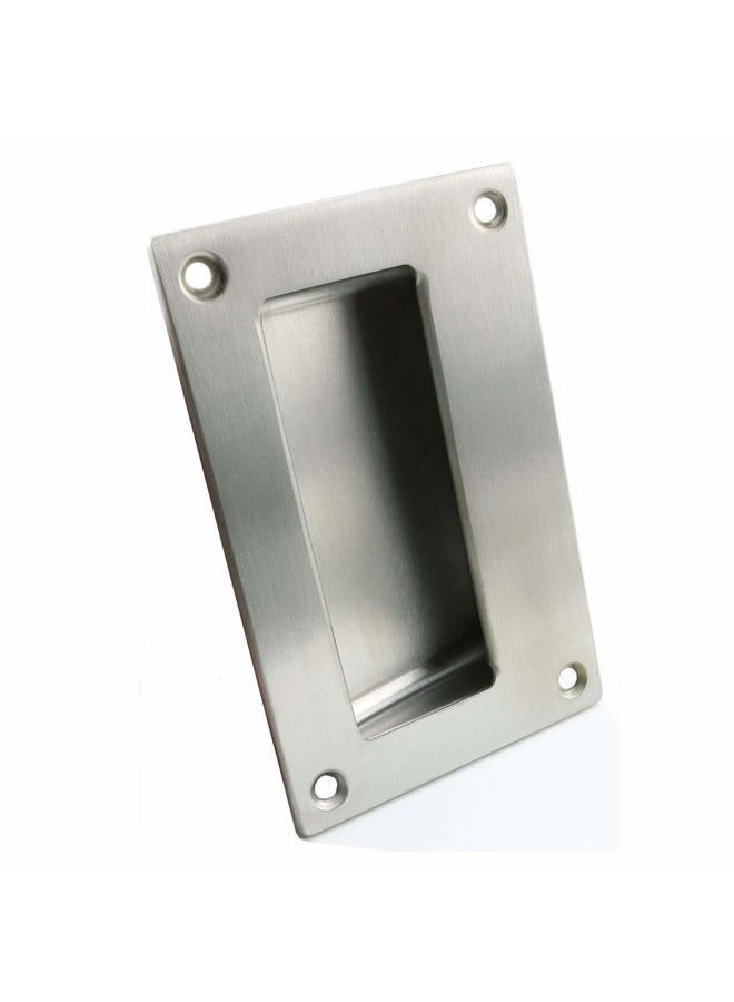 Heyous 2pcs 5x3.2 inch Hidden Recessed Pull Handle Stainless Steel Square Flush Concealed Furniture Handle for Door Drawer Cupboard Cabinet Sliding Door - Image 2
