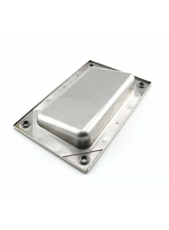 Heyous 2pcs 5x3.2 inch Hidden Recessed Pull Handle Stainless Steel Square Flush Concealed Furniture Handle for Door Drawer Cupboard Cabinet Sliding Door - Image 5
