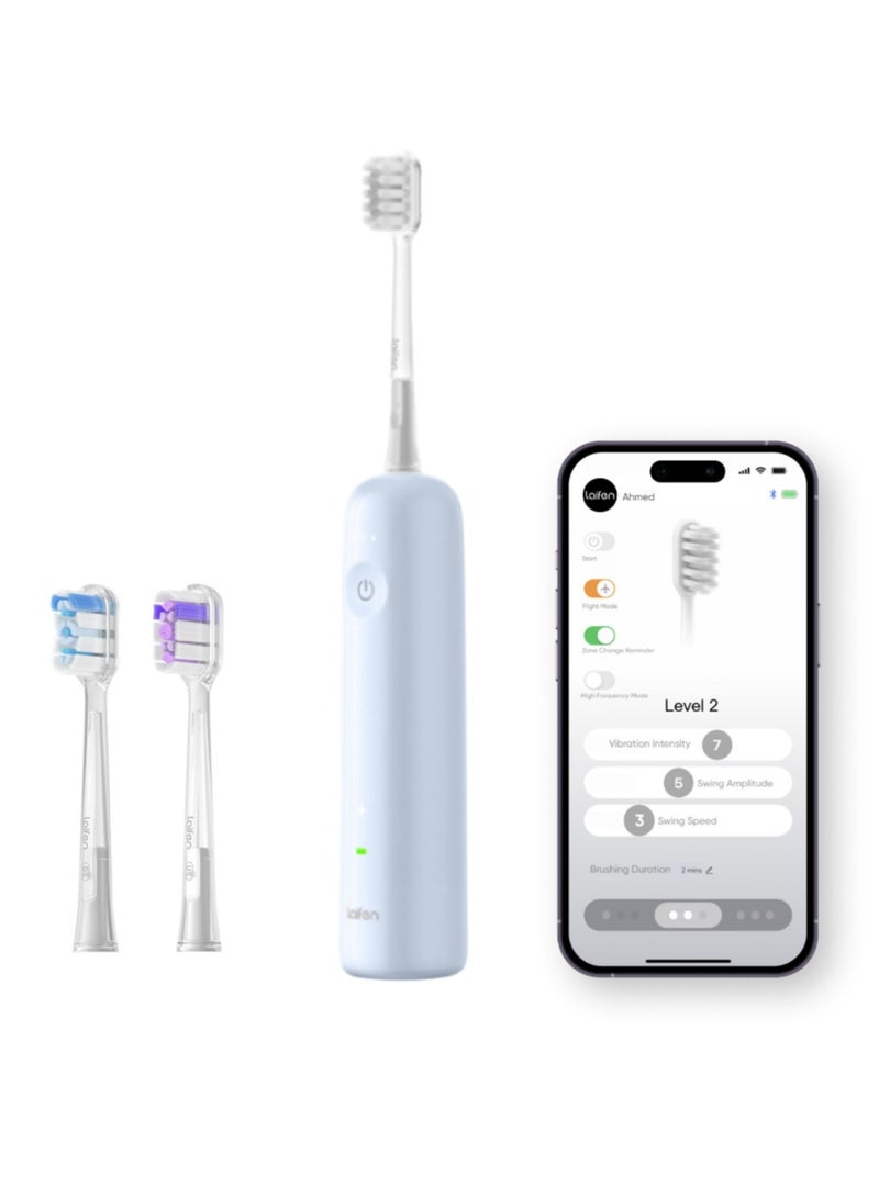 لايفن ويف فرشاة أسنان كهربائية سونيك للبالغين - الأكثر مبيعًا عالميًا، العلامة التجارية الأولى للعناية بالفم عالميًا - فرشاة أسنان ذكية مع تحكم بالتطبيق، تنظيف بالاهتزاز والتذبذب، 3 رؤوس فرشاة، مقاومة للماء IPX7، شحن مغناطيسي للسفر، ABS لبني - Image 1