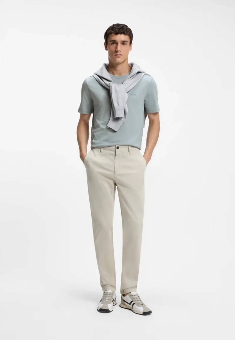 BOSS  Cotton-jersey T-shirt with logo detail for Men | Best Price UAE