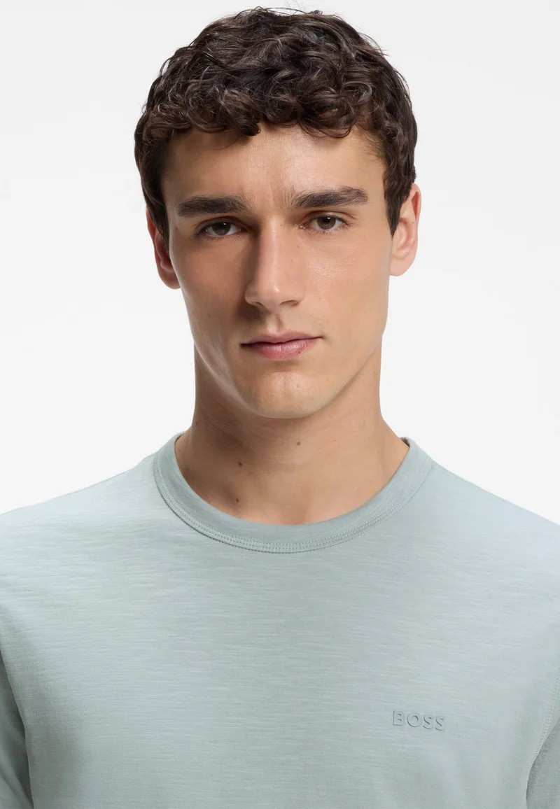BOSS  Cotton-jersey T-shirt with logo detail for Men | Best Price UAE