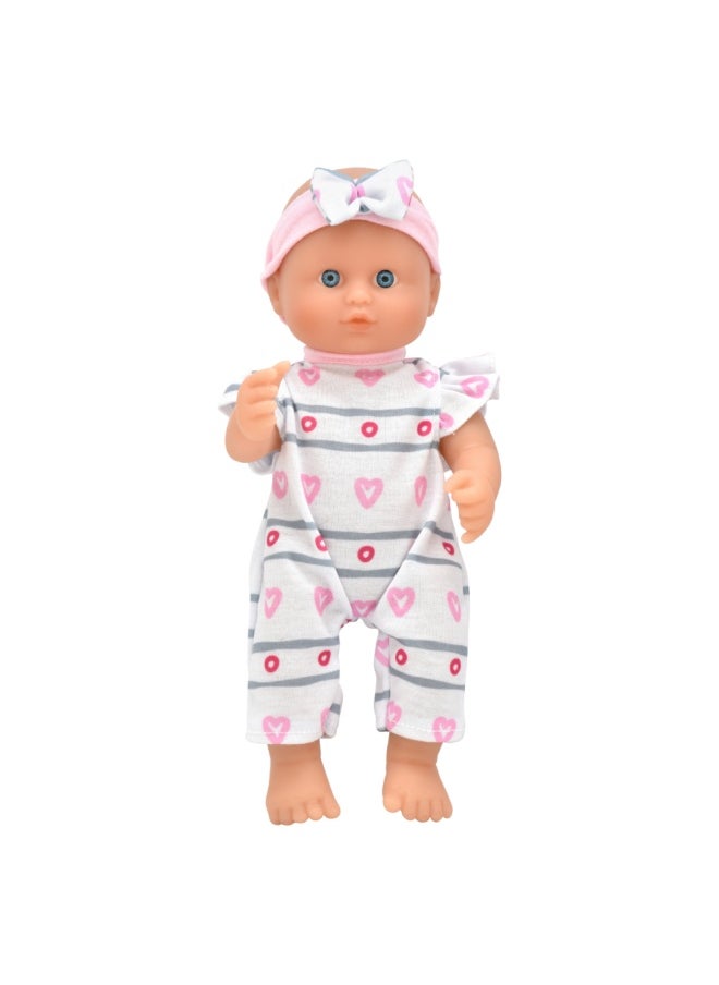 dolls world Little Poppets 10 inch Deluxe Twin Bathable vinyl Doll from Peterkin gift for kids of Age above 10 months  - Image 3