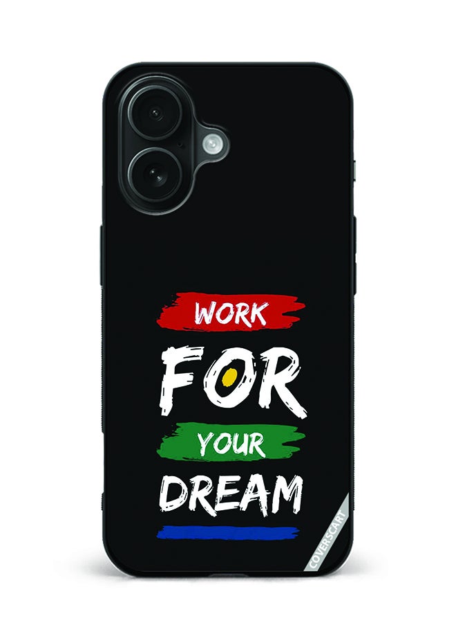 COVERSCART Protective Case Cover For Apple iPhone 16 Plus Work For Your Dream Design Black