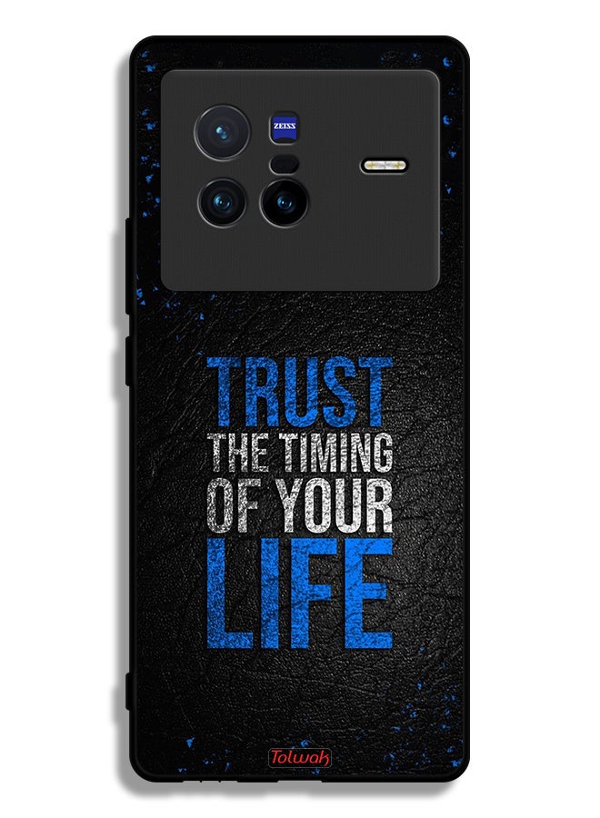 Tolwak Vivo X80 Protective Case Cover Trust The Timing Of Your Life - Image 2