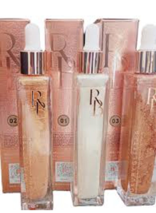 Rose Berry Glitter Body Shimmer, Bronze Body Shimmer for Face & Body Hair, Quick Dry Liquid Shiny Highlighter Spray (No. 03) - Image 2