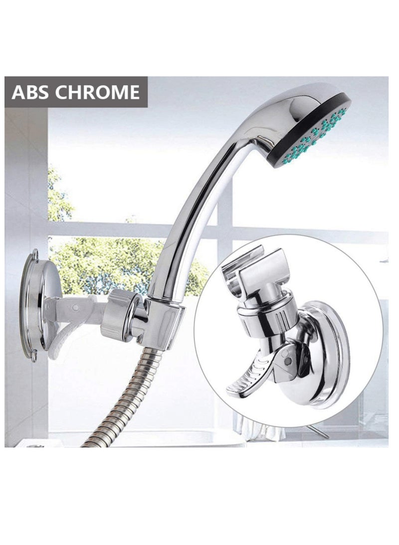 Adjustable Shower Head Holder with Strong Suction Cup – 360° Rotatable and Removable Wall Mount – Flexible Height for Adults, Kids, and Pets – Universal Bathroom Bracket  - Image 1