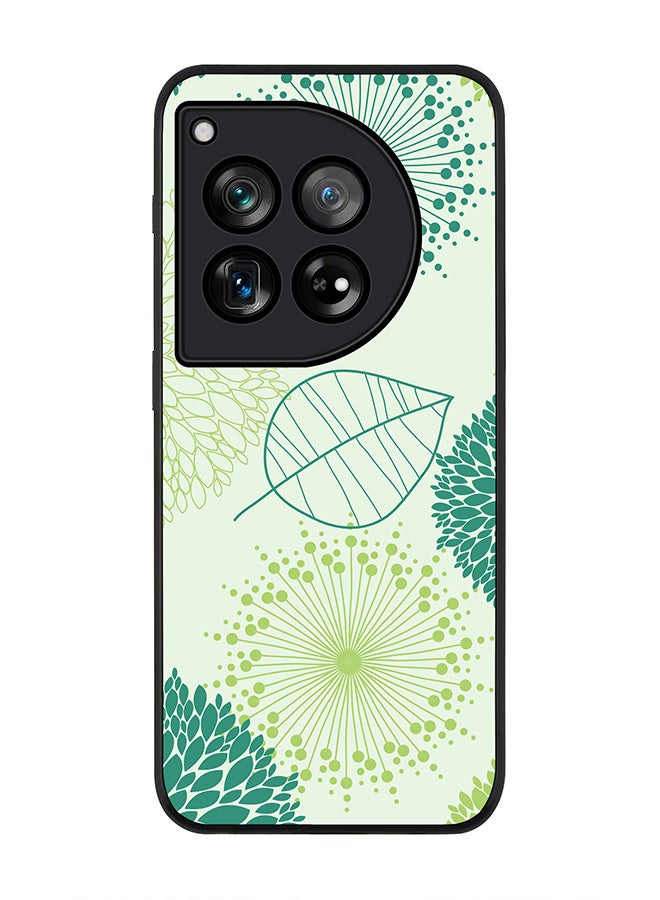 Stylizedd حافظة حواف سوداء متينة لهاتف OnePlus 12، حافظة مرنة رقيقة من المطاط TPU - ورقة واحدة - Image 1