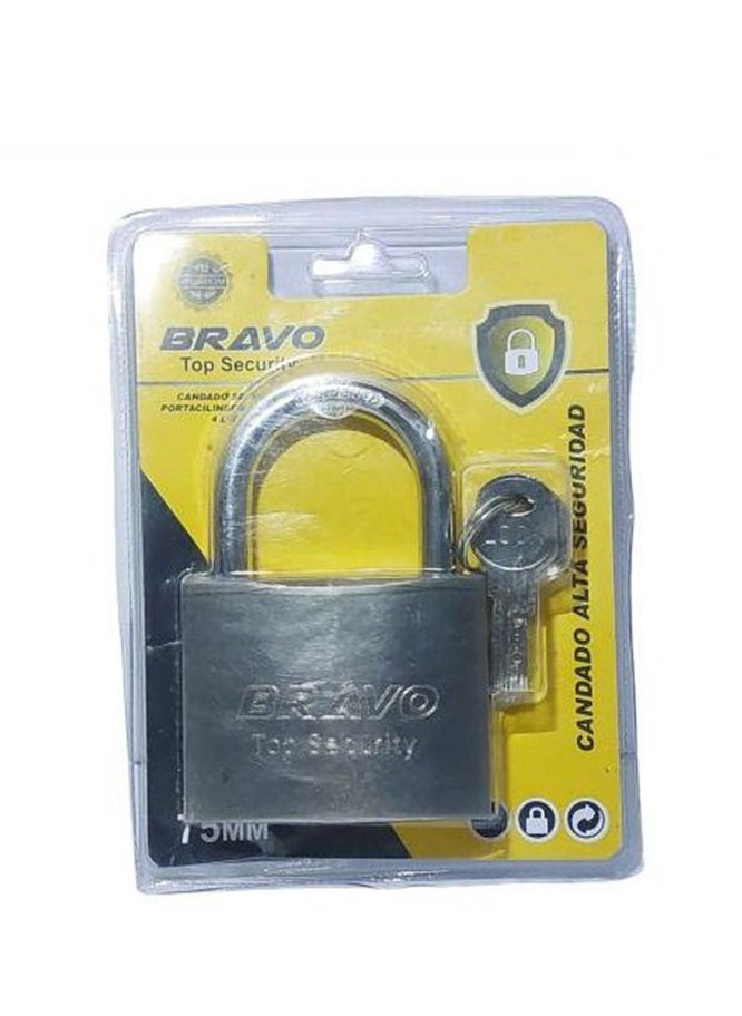 Bravo - high quality lock is durable and safe. They come in different models, high security with 4 keys (175 mm) and others with different key numbers and sizes - Image 1