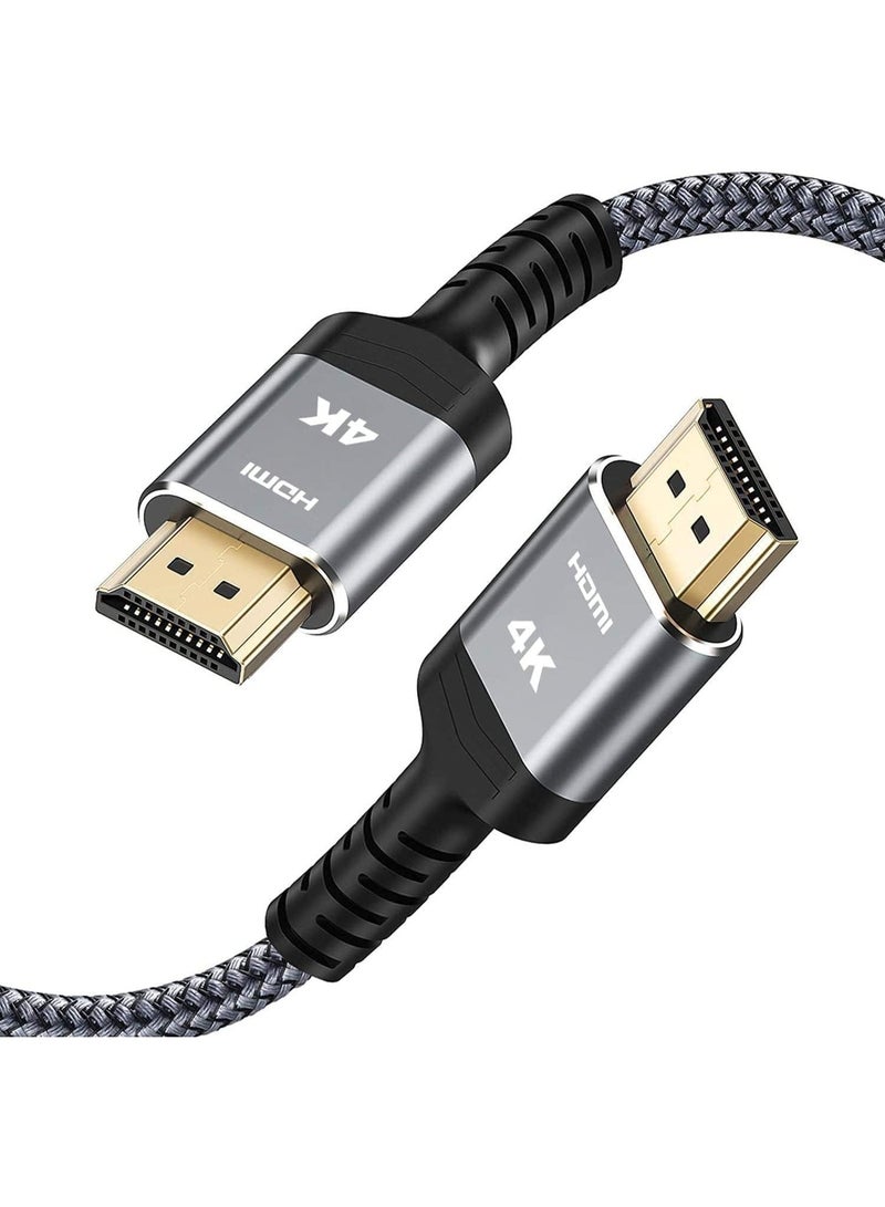 BEST ONE HDMI Cable 10FT/3m - 4K@60Hz HDR Braided HDMI Cord, 18Gbps High Speed with Ethernet/ARC, 3D, HDCP 2.2, ARC, Compatible for PS-5/4/3/4K HDTV/Monitor/Projector/Streaming Media - Image 1